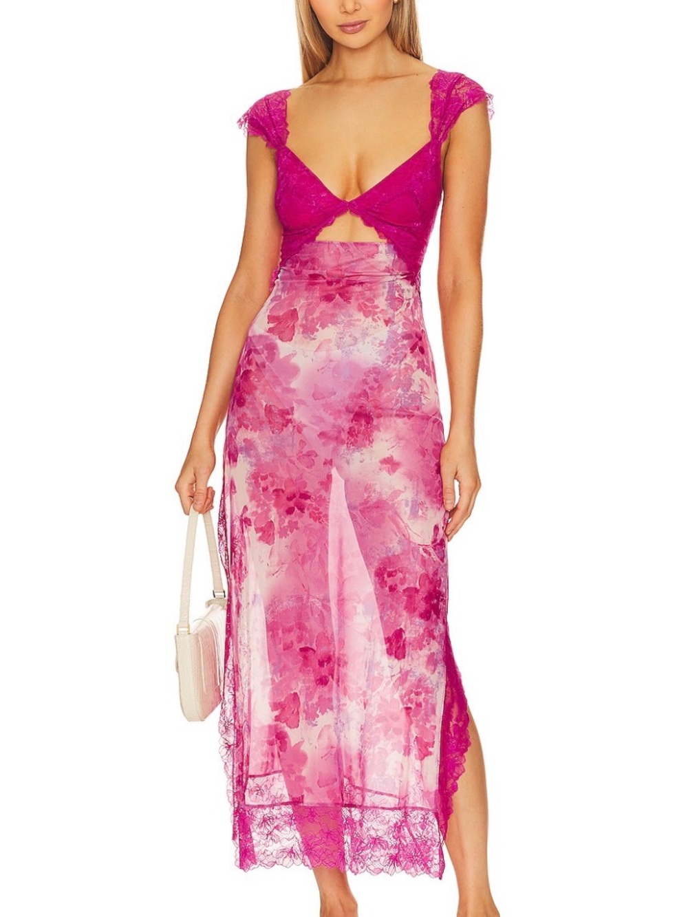 Revolve Free People Suddenly Fine Maxi Slip in Rosey